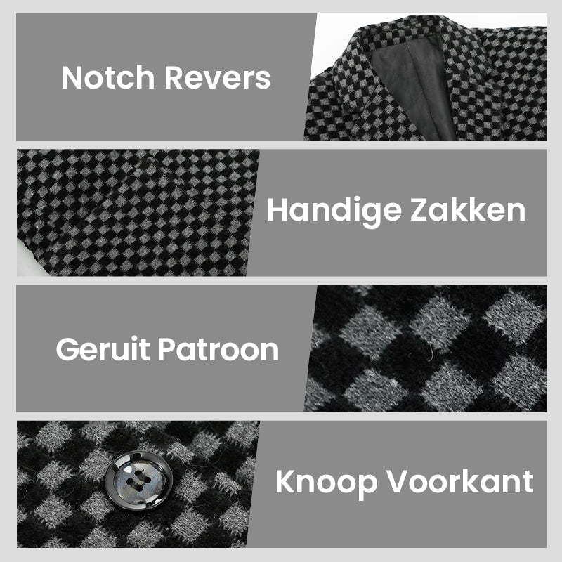 Casual colbert met slanke pasvorm voor heren