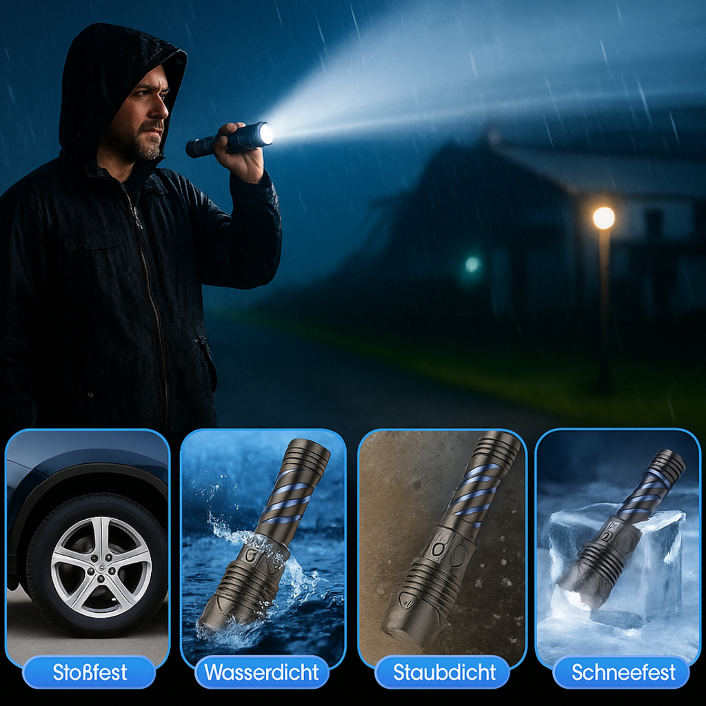 Onverwoestbare militaire tactische zaklamp