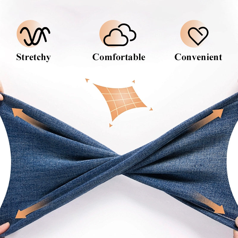 Stretch buikspierbroek met hoge taille  + 360° stretch voor een slankere look