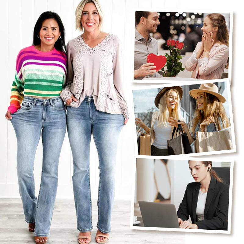 Stretch buikspierbroek met hoge taille  + 360° stretch voor een slankere look