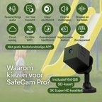 GuardCam Pro™ | Altijd beveiligd – zelfs zonder internet of stroom