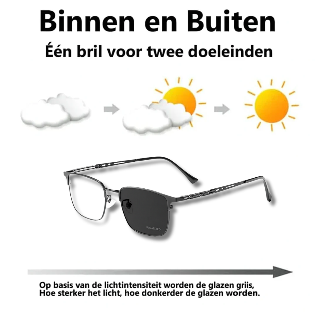 Casual Metalen Halfmontuur Leesbril met Blauwlichtfilter