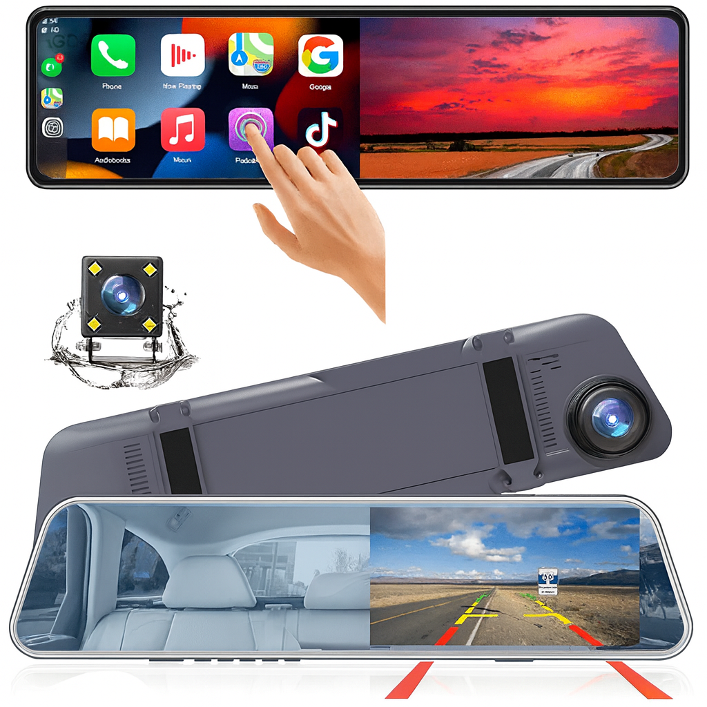 Multimedia Achteruitkijkspiegel [MET ACHTERUITRIJCAMERA]