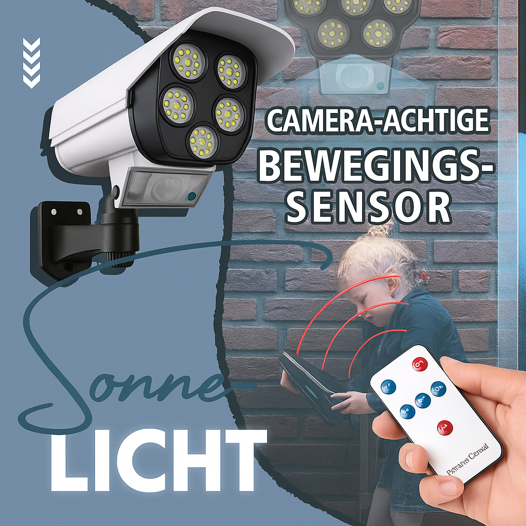 Buitenzonnelamp met Bewegingssensor | 2400 mAh | 77 LED