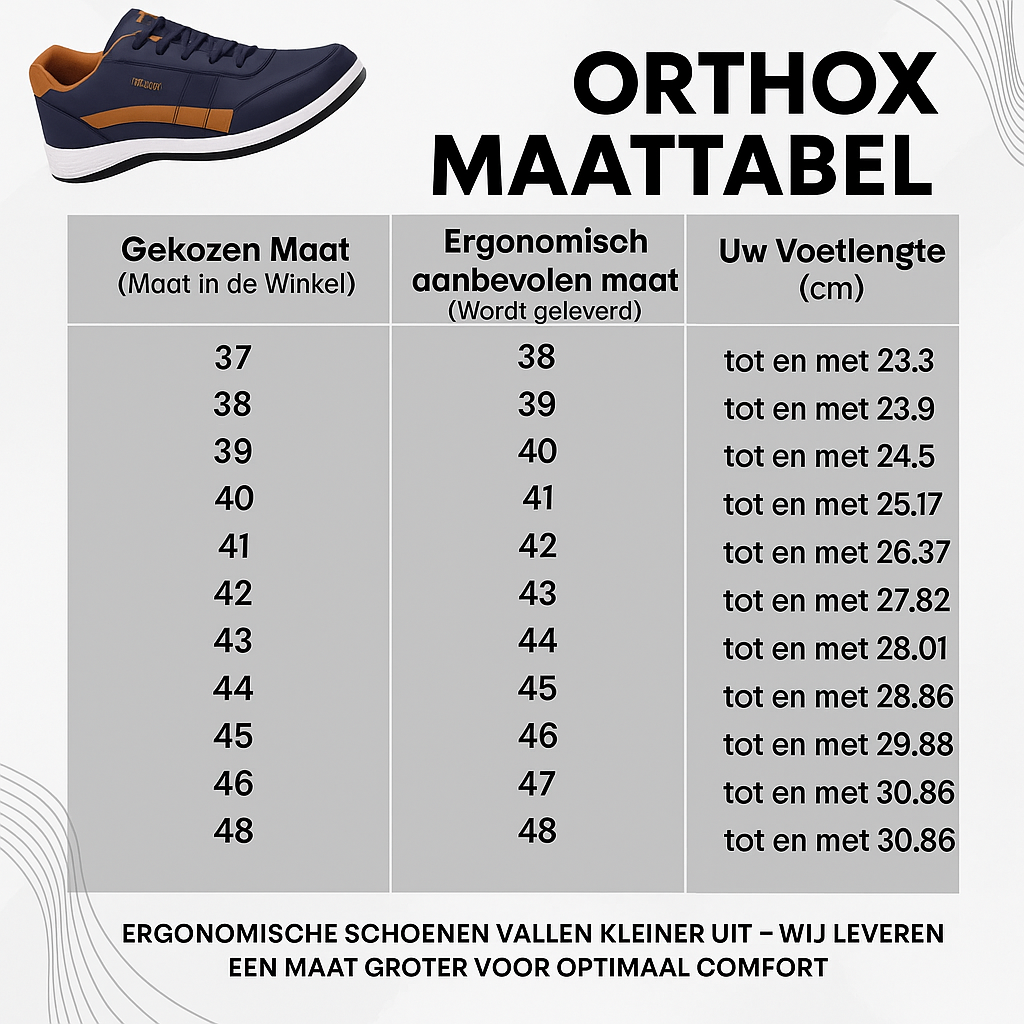 OrthoX - ergonomische pijnverlichtende comfort schoenen unisex