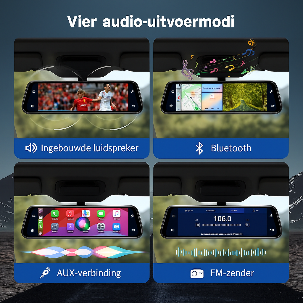 Multimedia Achteruitkijkspiegel [MET ACHTERUITRIJCAMERA]