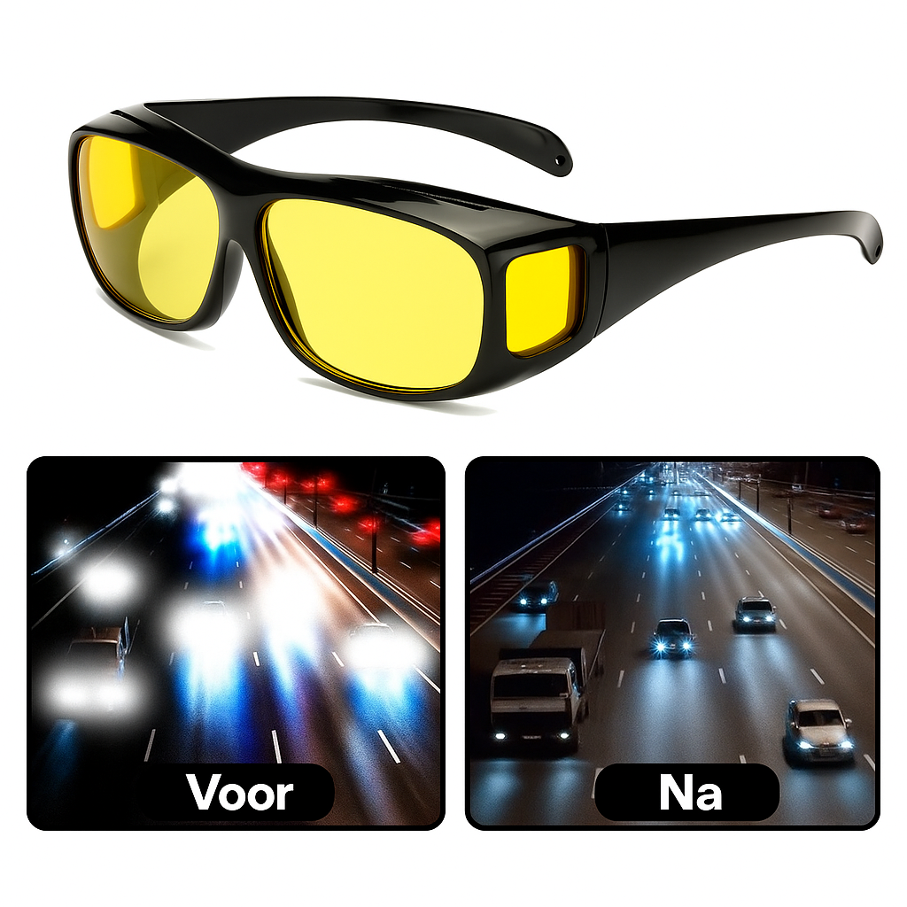Bril met Gele Lenzen 2-in-1 voor Nachtzicht - Night Sight