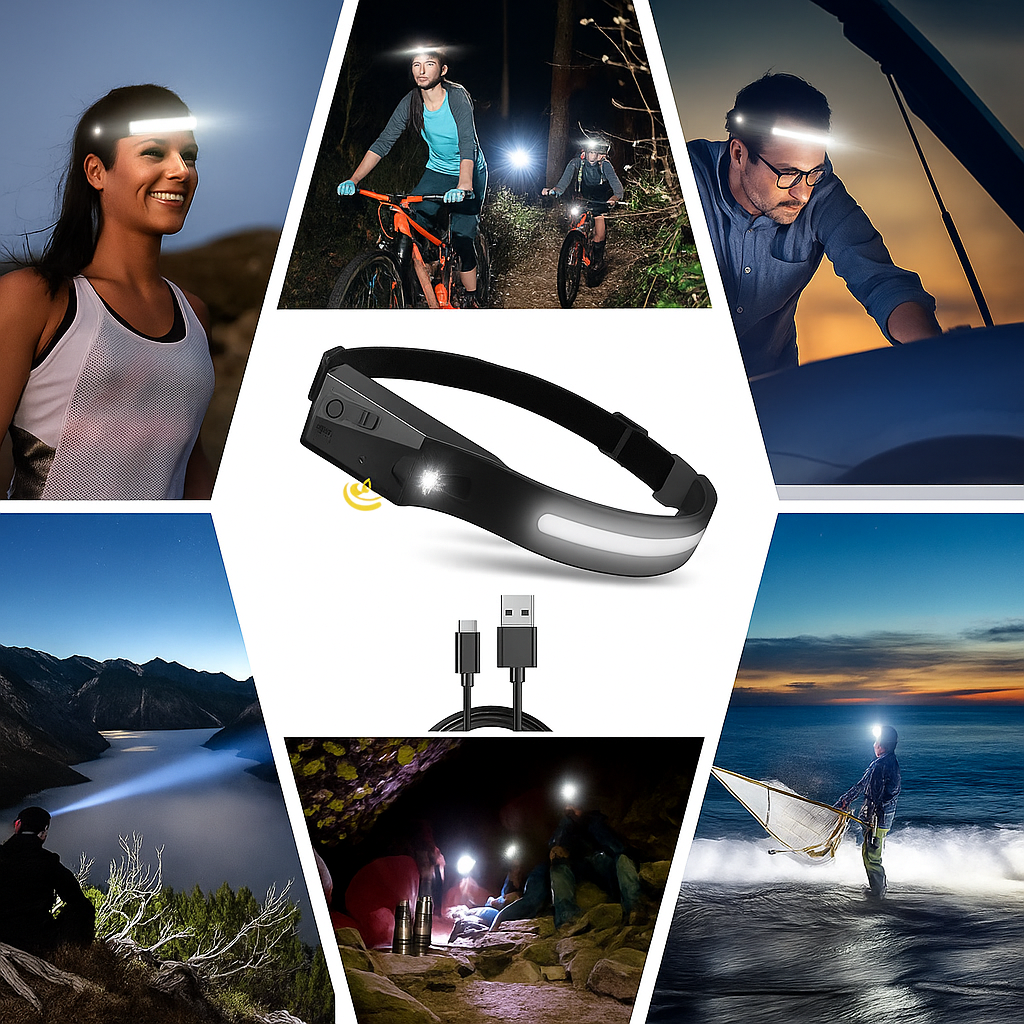 Oplaadbare LED-hoofdlamp