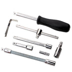 Complete 46-delige gereedschapsset van staal met koffer