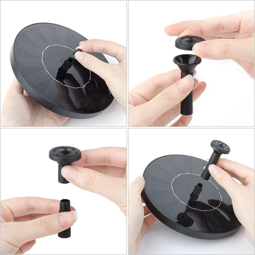 Voedertafel voor vogels met zonnelader - Tuinversiering