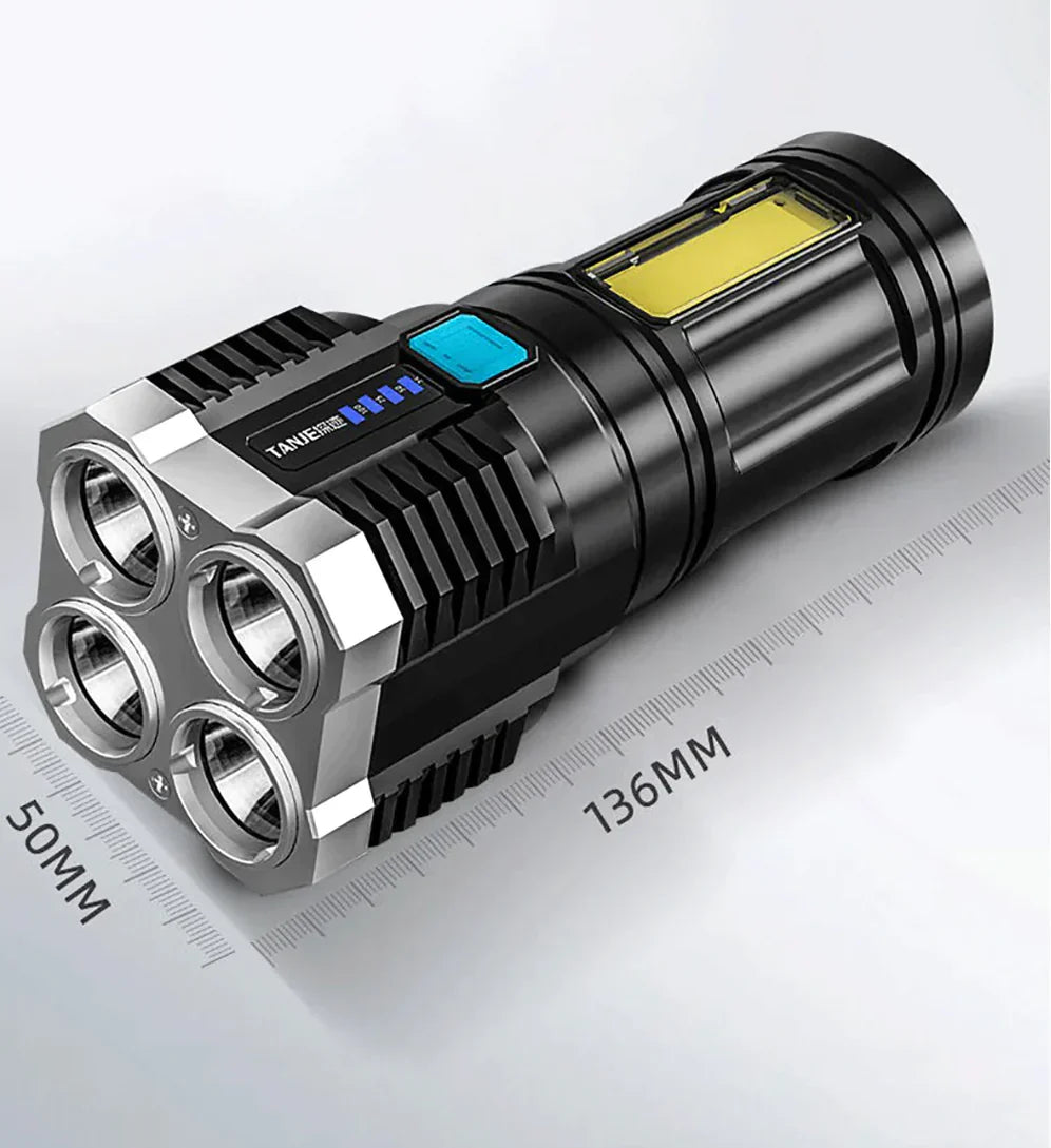 High-Power Tactical Flashlight - Light Power