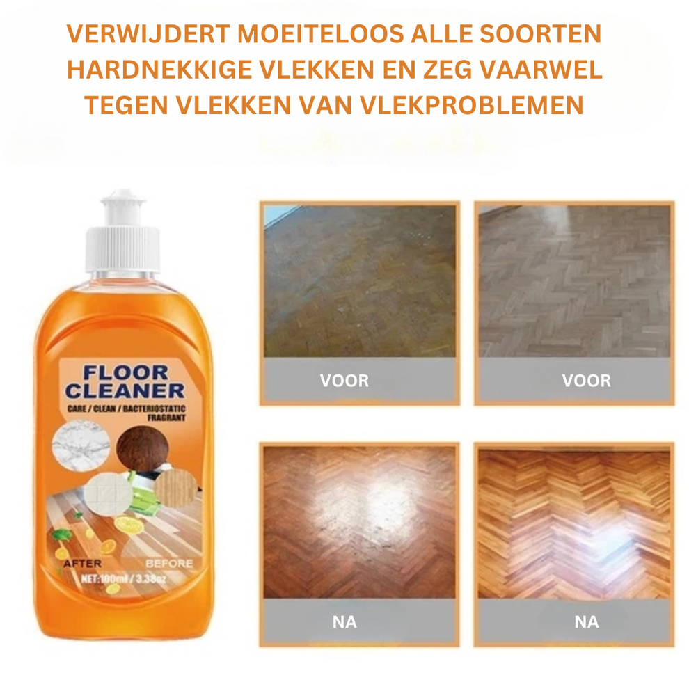 FloorCleaner | Krachtige vloerhersteller en reiniger | 1+1 gratis