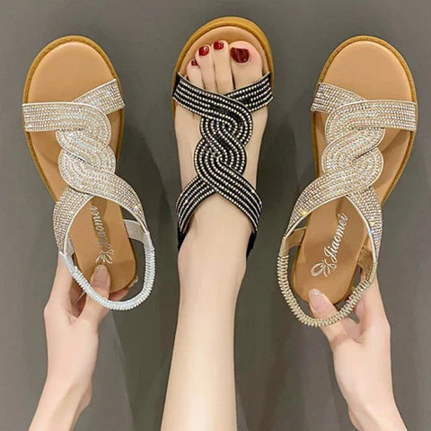 Vrouwelijke Orthopedische Lederen Sandalen - OrthoGlam