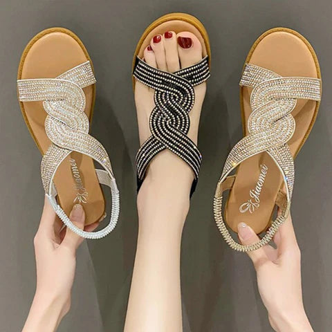 Vrouwelijke Orthopedische Lederen Sandalen - OrthoGlam