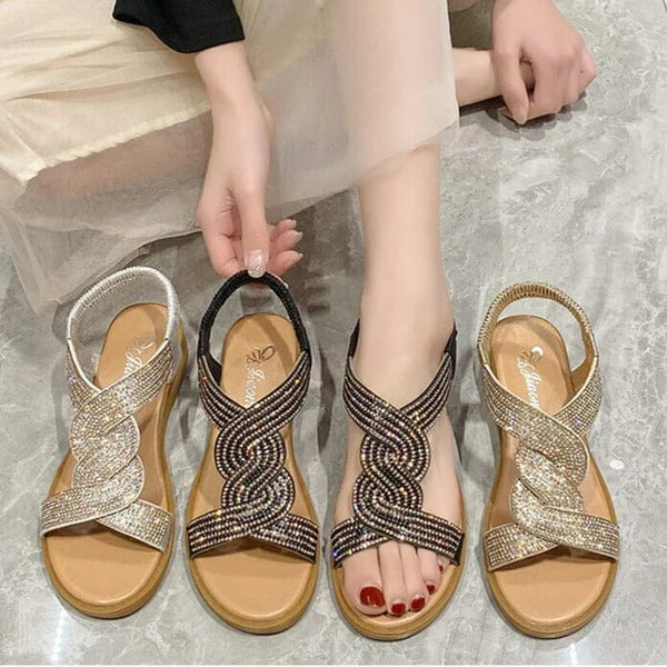 Vrouwelijke Orthopedische Lederen Sandalen - OrthoGlam