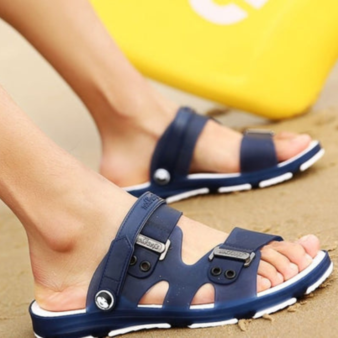 Heren Orthopedische Leren Sandalen