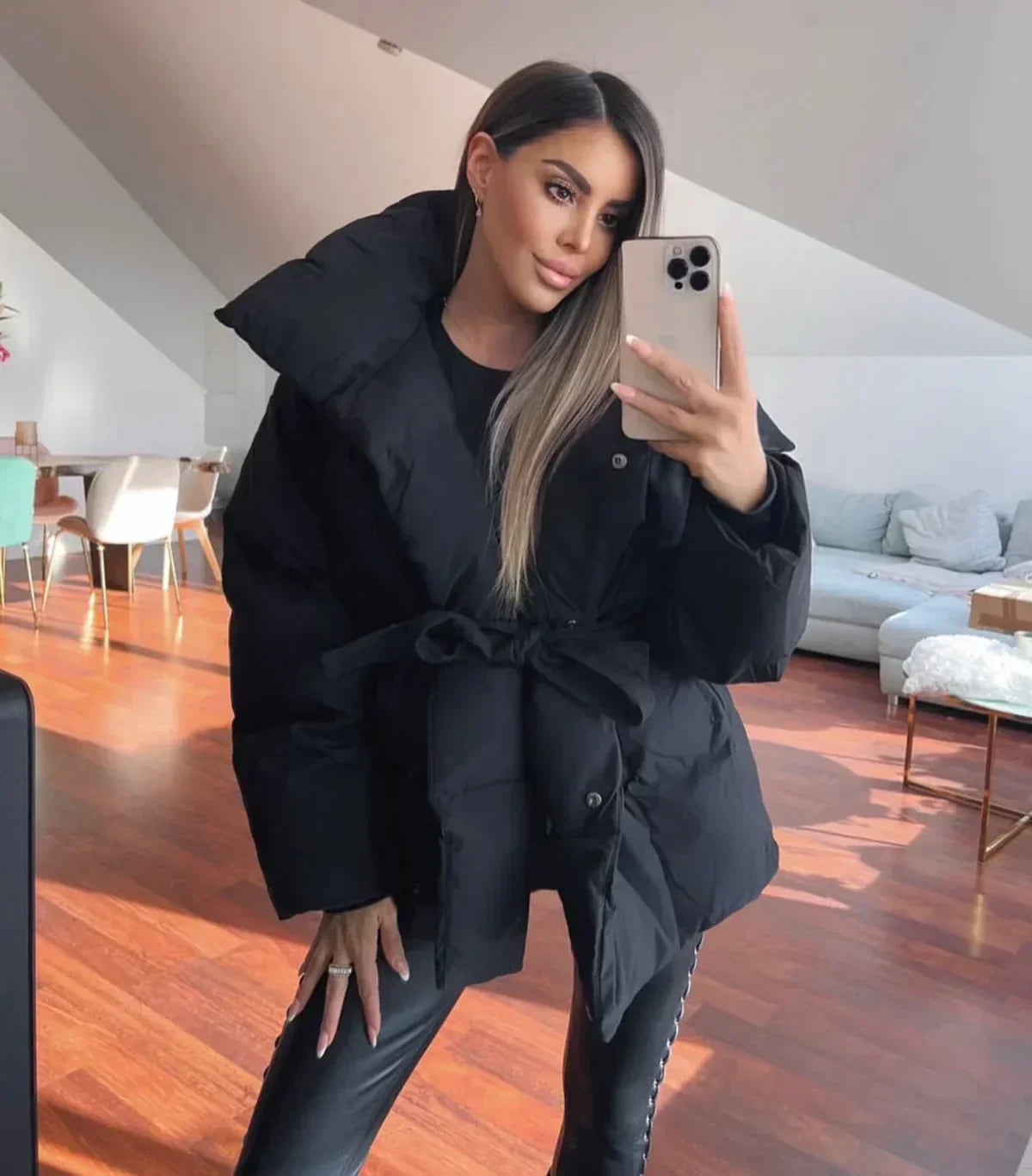 Elegante Gewatteerde Jas